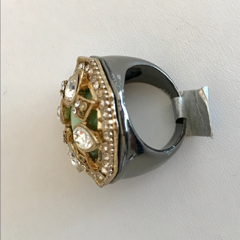 Chalcedony Crystal Statement Ring - image 2